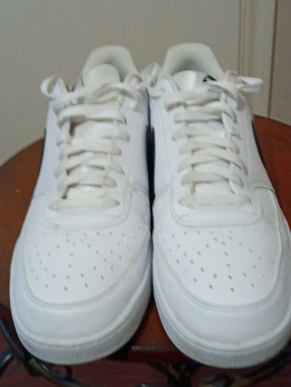 Nike Mens Shoes Court Vision Next Nature Low White Black Size 13 US DH2987-101 - Picture 13 of 14